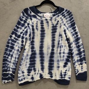 Intrigue Tie Dye‎ Sweater  Women's Size Medium Open Knit Warm Comfy Cozy Hippy